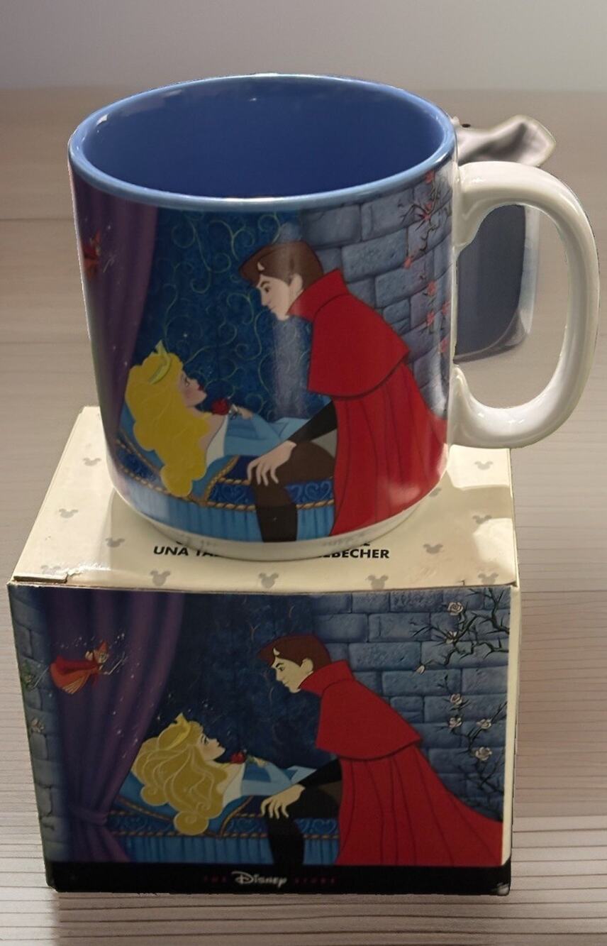Vintage 90's Disney SLEEPING BEAUTY Coffee Mug WITH BOX!